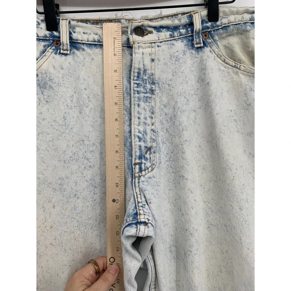 Vintage Levis 550 Jeans Mens 36x30 Acid Wash Orange Tab Relaxed 90s Distressed